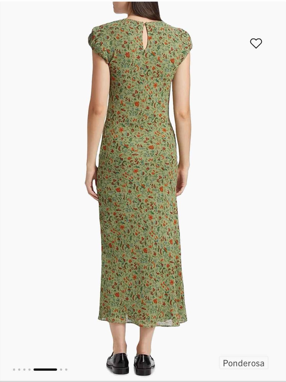 NWT Reformation Leana Midi Dress in Ponderosa Size 0 - Picture 5 of 9